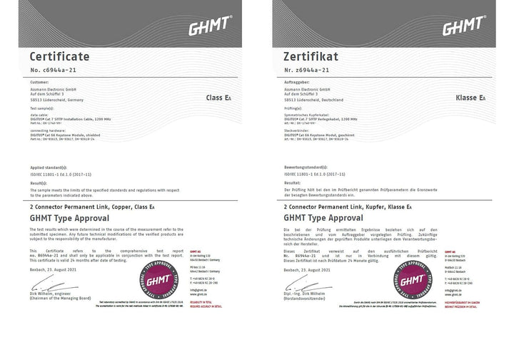 DIGITUS 500 m Cat 7 Netzwerkkabel - S-FTP (PiMF) Simplex - BauPVO Dca - LSZH Halogenfrei - 1200 MHz