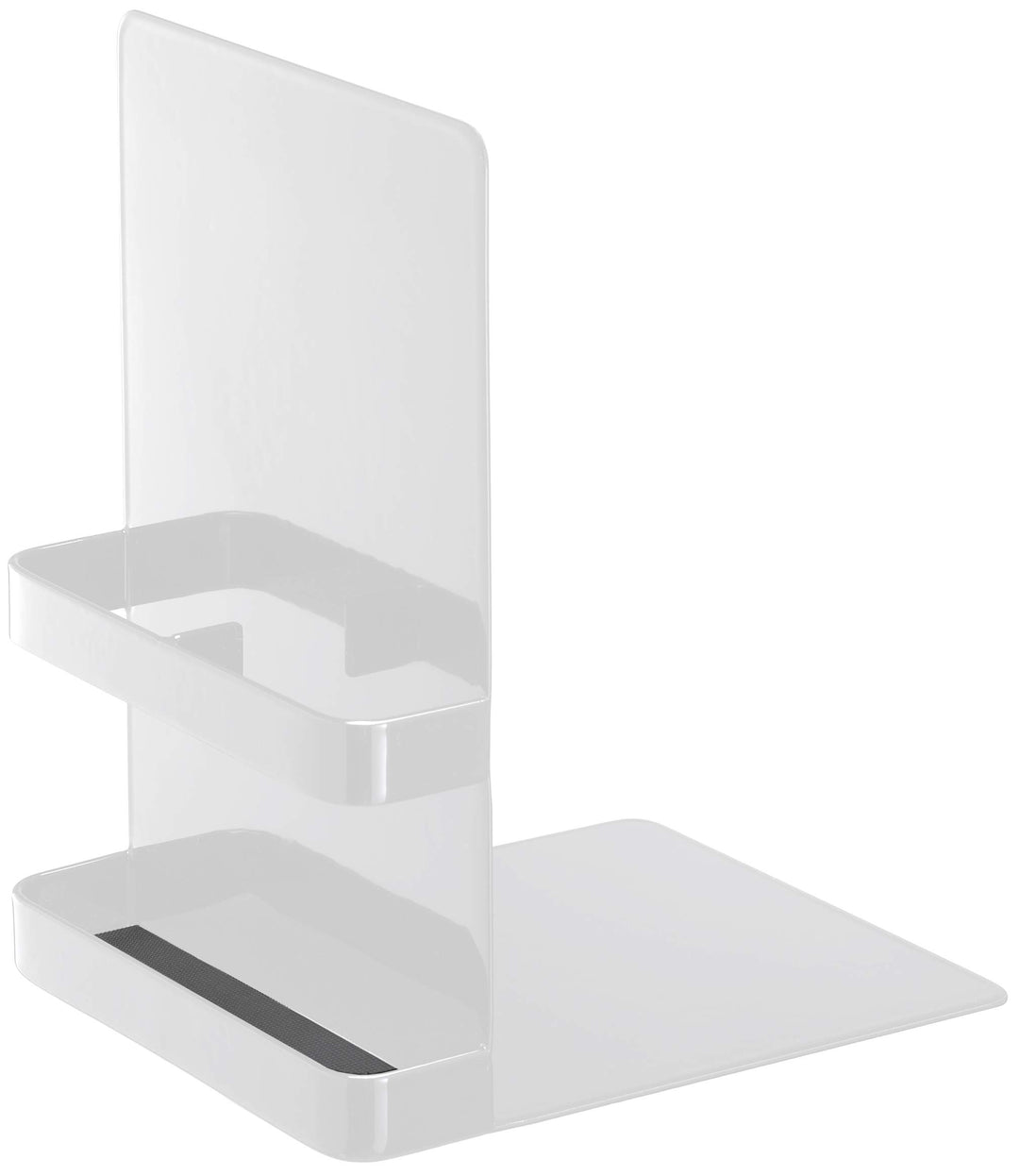 Yamazaki 6872 TOWER Buchstützen, weiss, Stahl, Minimalistisches Design, 12 x 15 x 18 cm (LxBxH), Wei