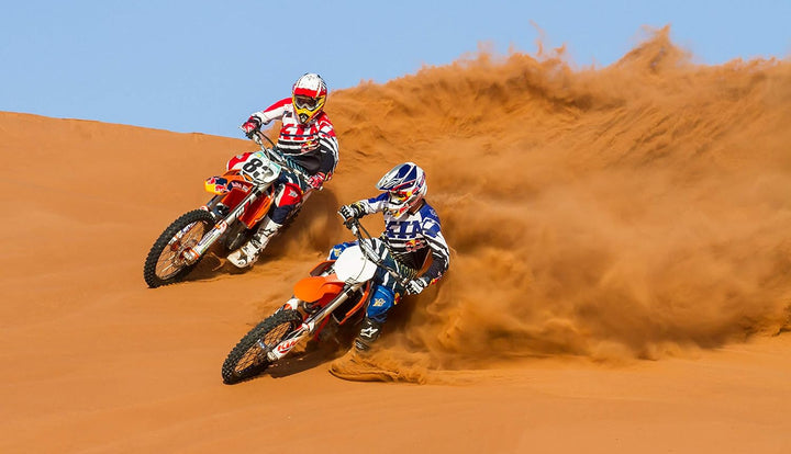 KINI Red Bull Revolution Gloves - Red/White - M – Motocross-Handschuhe für Herren, Motorsport, BMX H