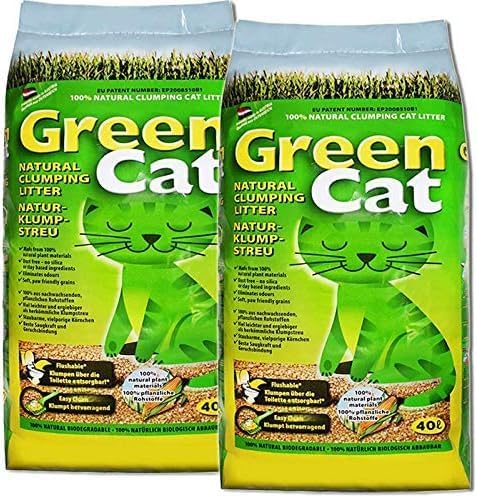 Green Cat Natur-Katzenklumpstreu 2X 40L (80L)