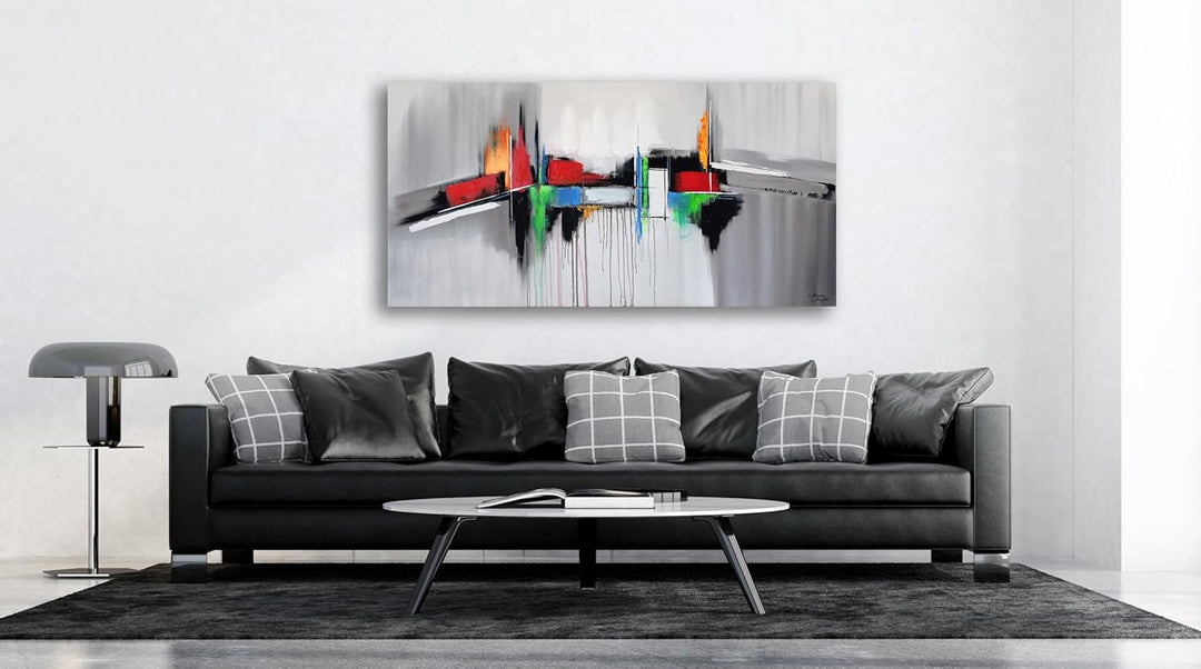 Monica Mirafiori I 100% HANDGEMALT I Gemälde Feeling 100x50cm | Gemälde Handgemalt | Acrylgemälde |