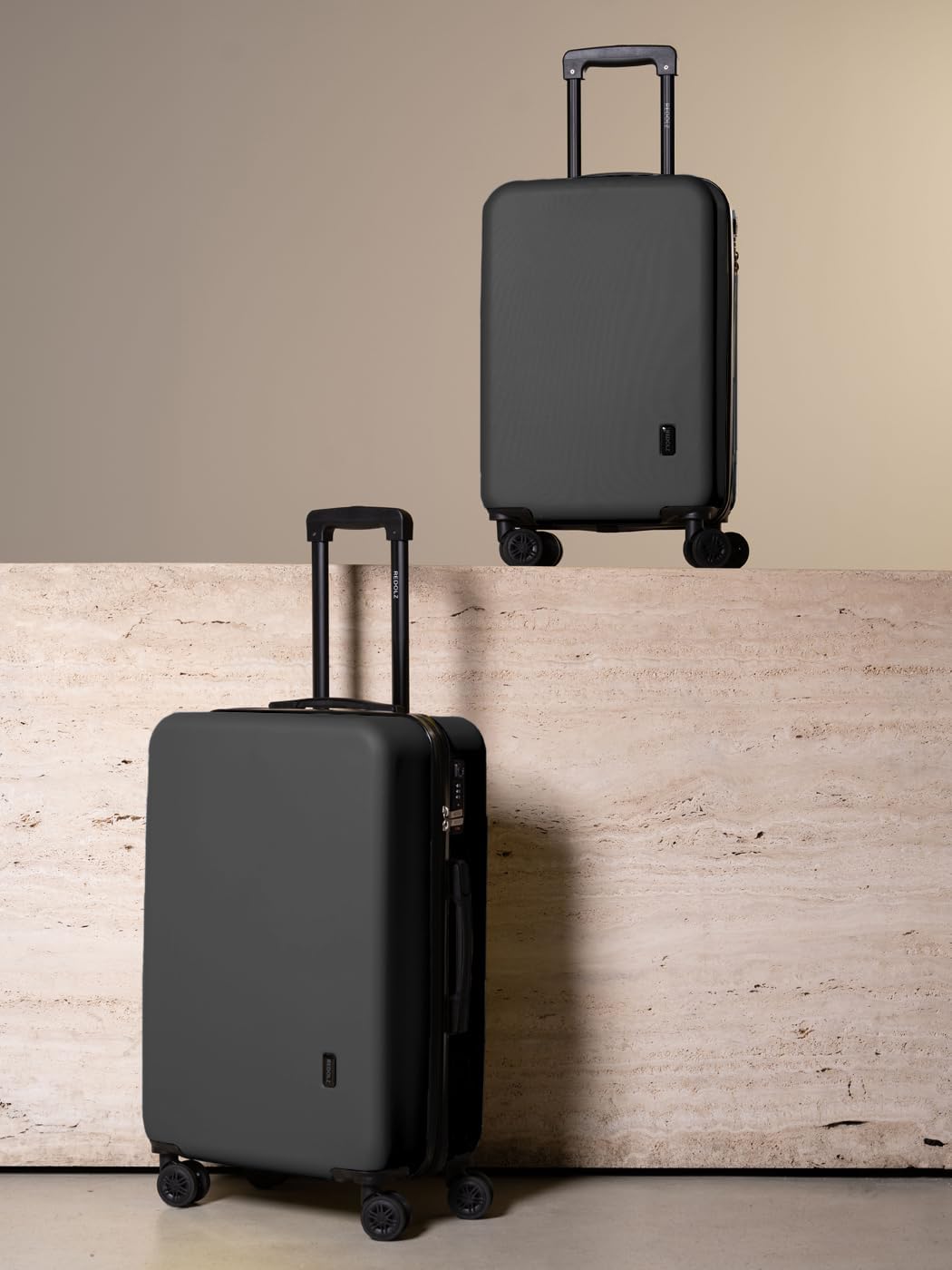 REDOLZ mittelgrosser Hartschalen Check-in Koffer | Trolley 44 x 25 x 67 cm aus hochwertigem ABS Mate