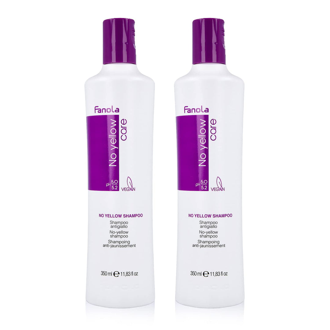 Fanola No Yellow Shampoo, 350 ml, 2 Stück 350 ml (2er Pack) Single, 350 ml (2er Pack) Single