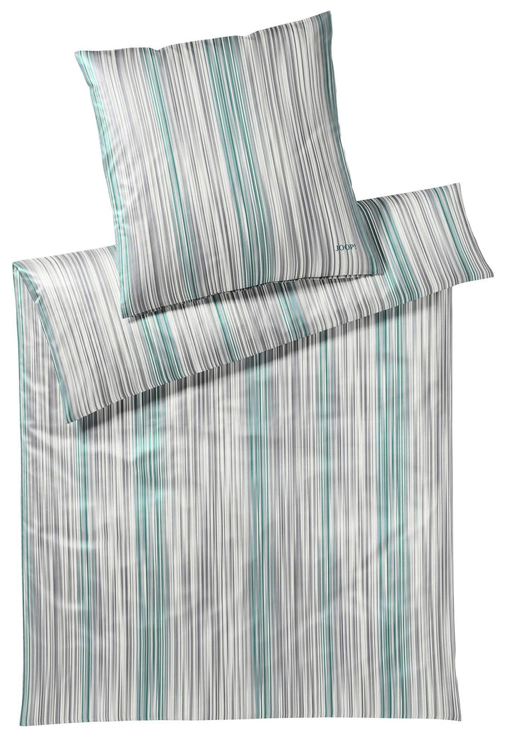 Joop! Bettwäsche Pinstripe Jade 1 Bettbezug 200 x 220 cm + 2 Kissenbezüge 80 x 80 cm, 1 Bettbezug 20