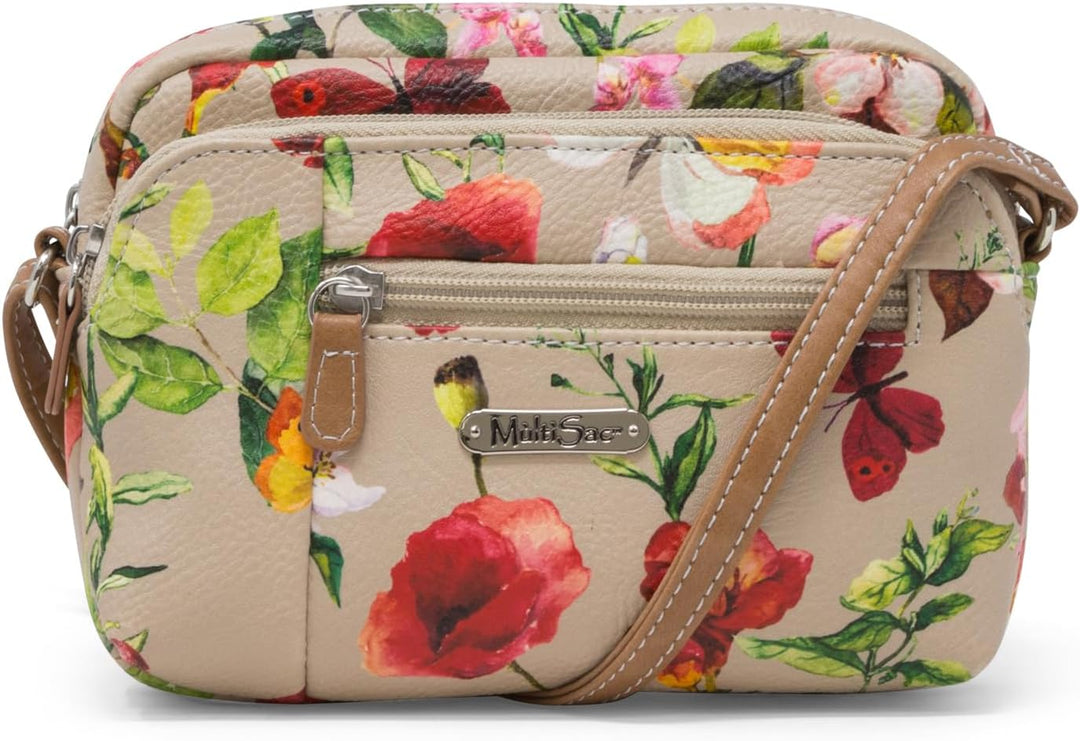 MultiSac Damen Mini Dynamic Umhängetasche Crossbody, Einheitsgrösse Schmetterling Floral, Butterfly/