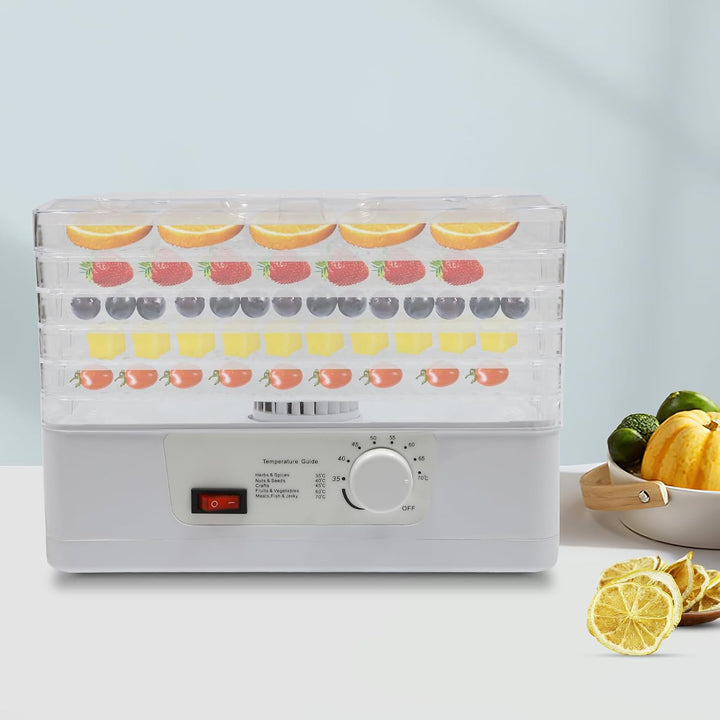 350W Dörrautomat, Dörrgerät Dörrer Dörrapparat Obsttrockner Dehydrator Stufenlos für Verschiedene Ob
