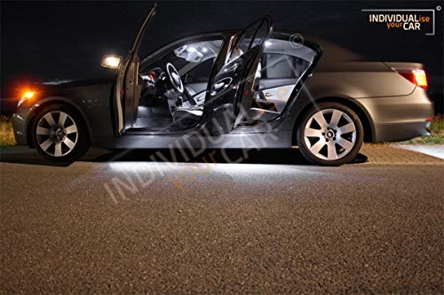 INDIVIDUALise your CAR Innenraumbeleuchtung SET für 5er E60 Limousine (Mit Panoramadach, Pure-White)