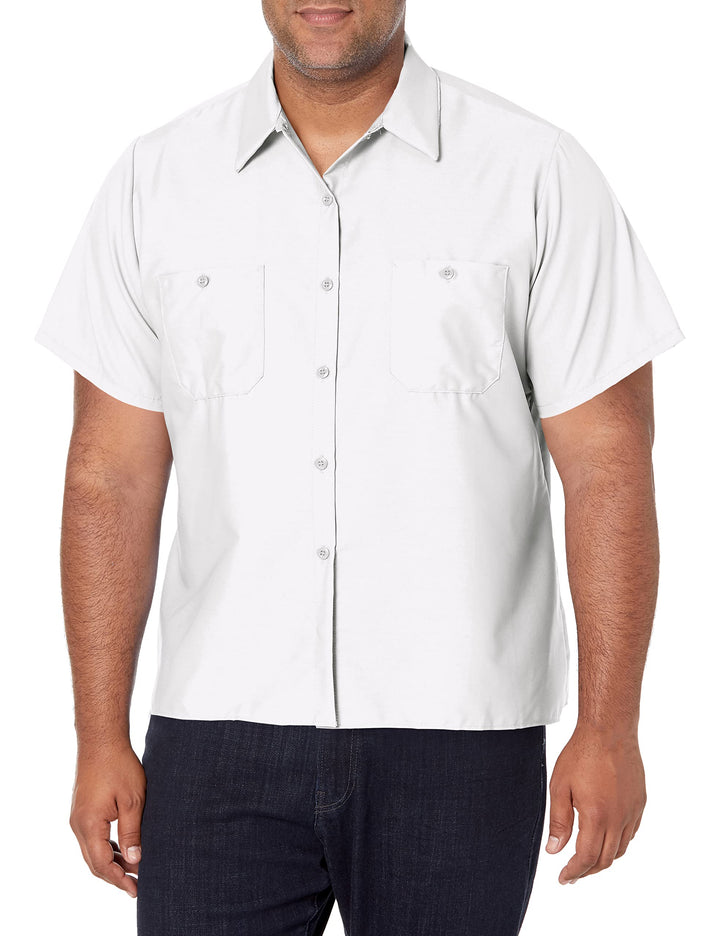 Red Kap Damen Women's Short Sleeve Industrial Work Shirt Hemd S Weiss, S Weiß