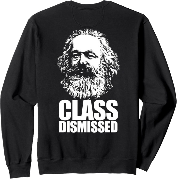 Karl Marx lustige kommunistische Meme auf der Rückseite. Sweatshirt
