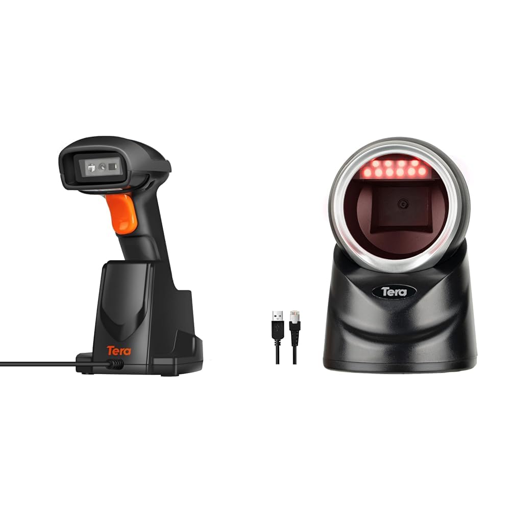 Tera Pro Extreme Leistung 1MP-Kamera Barcodescanner & Pro 2D QR Desktop Barcode Scanner Omnidirektio