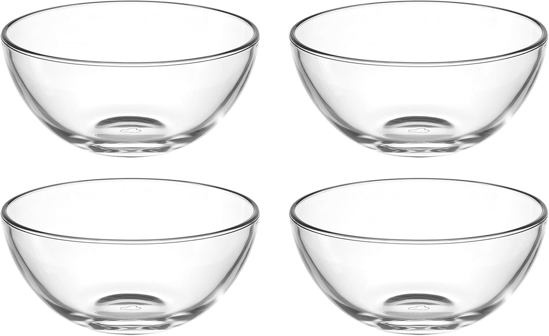 LEONARDO HOME CUCINA Schalenset • 4 Stück • Für Salat, Obst und Dips • Stapelbar • Robustes Alltagsg