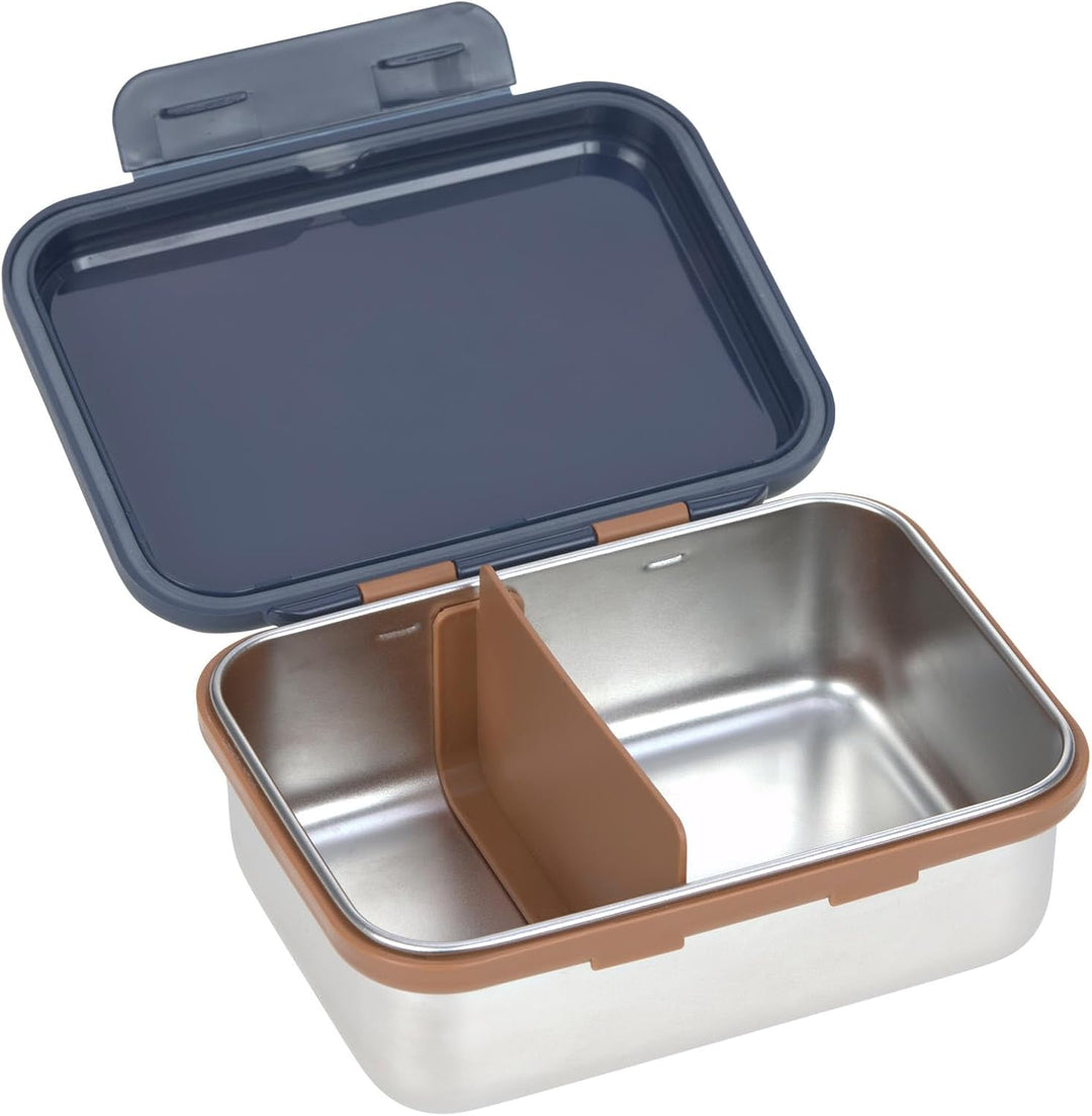 LÄSSIG Kinder Brotdose Edelstahl Lunchbox Frühstücksbox Nachhaltig Kindergarten Schule/Lunchbox Stai