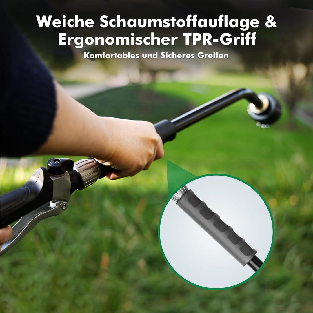 RESTMO Langer Giessstab, 61cm langer Gartenbrause mit voller, sanfter Dusche und Durchflusskontrolle
