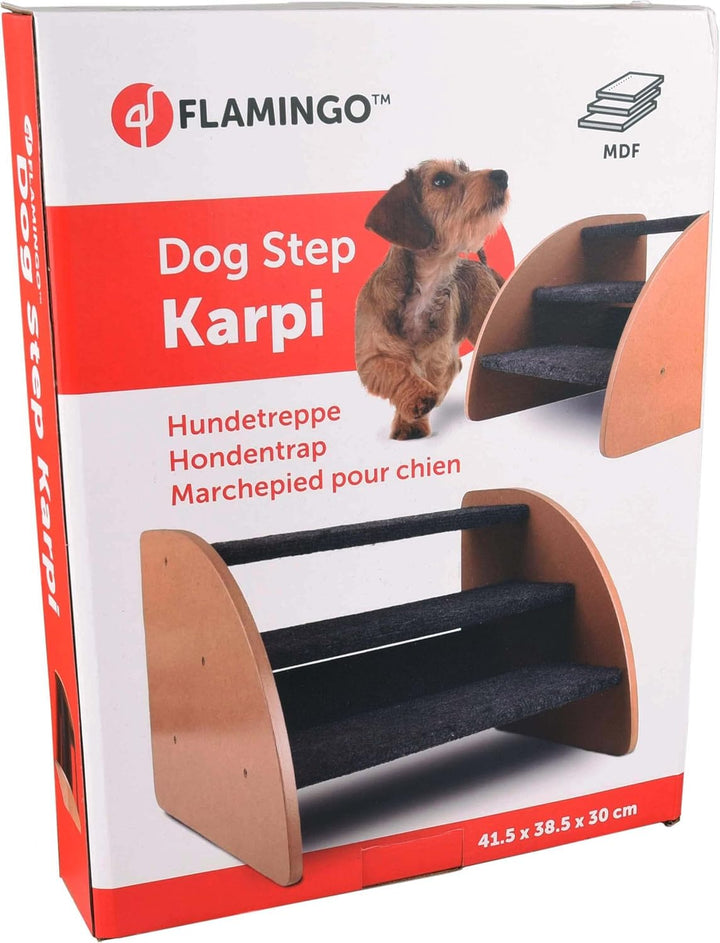HUNDETREPPE KARPI GRAU 41,5x38,5x30CM