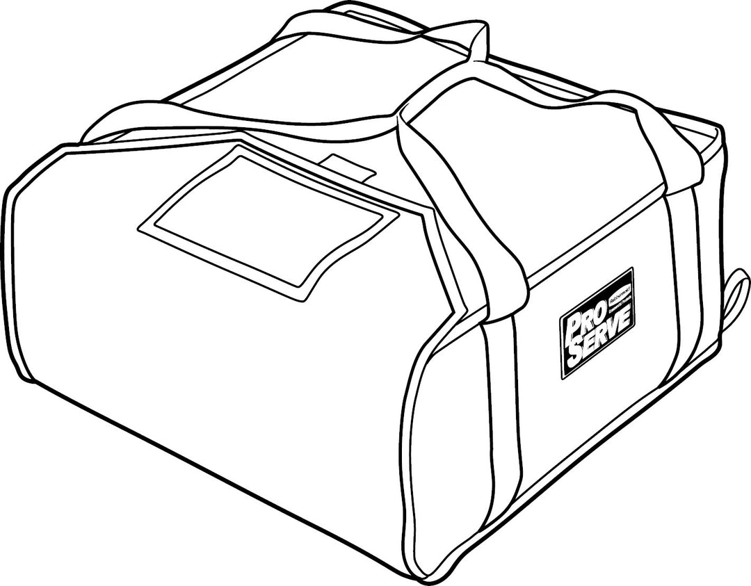 Rubbermaid Commercial Products FG9F3600RED Professional Pizzatasche, mittel, Rot Pizza M, Pizza M