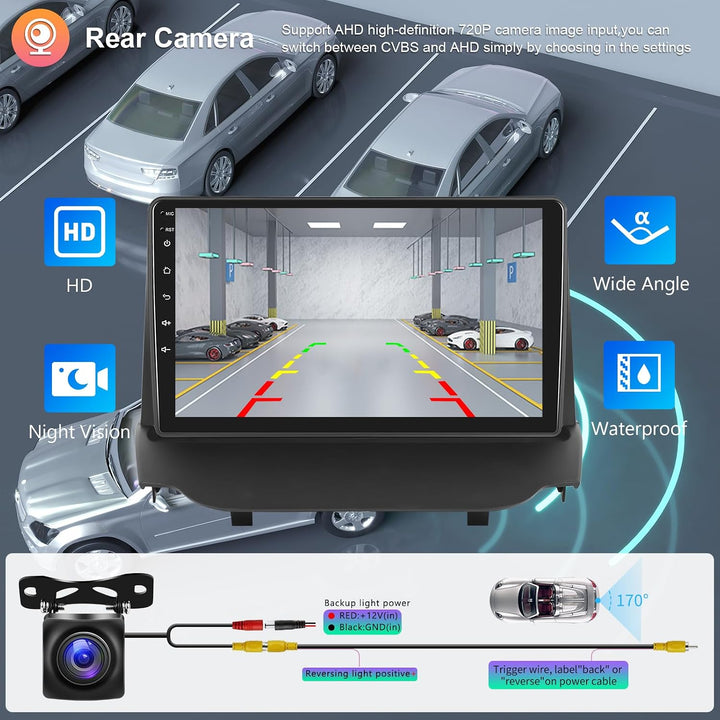 Hodozzy 2G+64G Android Autoradio für Ford Ecosport 2013-2017 Wireless Carplay Android Auto,9 Zoll To