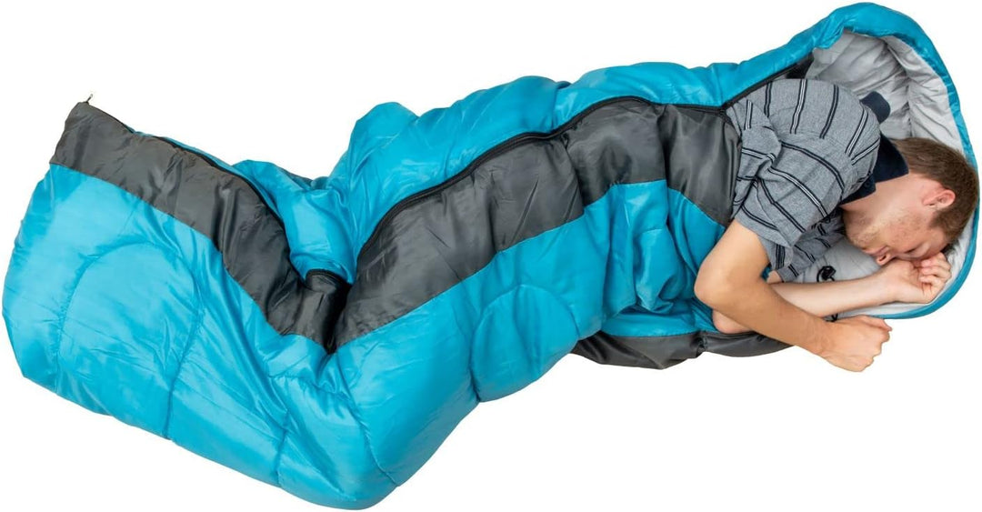 Origin Outdoors Unisex – Erwachsene Sommer Schlafsack, Blau-Grau, One Size