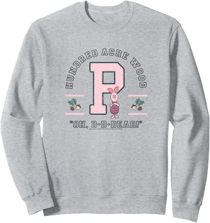 Disney Winnie The Pooh Piglet Collegiate Oh D-D-Dear! Sweatshirt