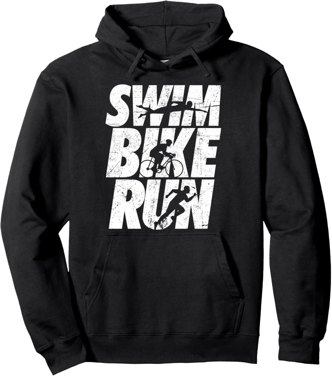 Schwimmen Radfahren Laufen Triathlon Laufen Schwimmer Pullover Hoodie
