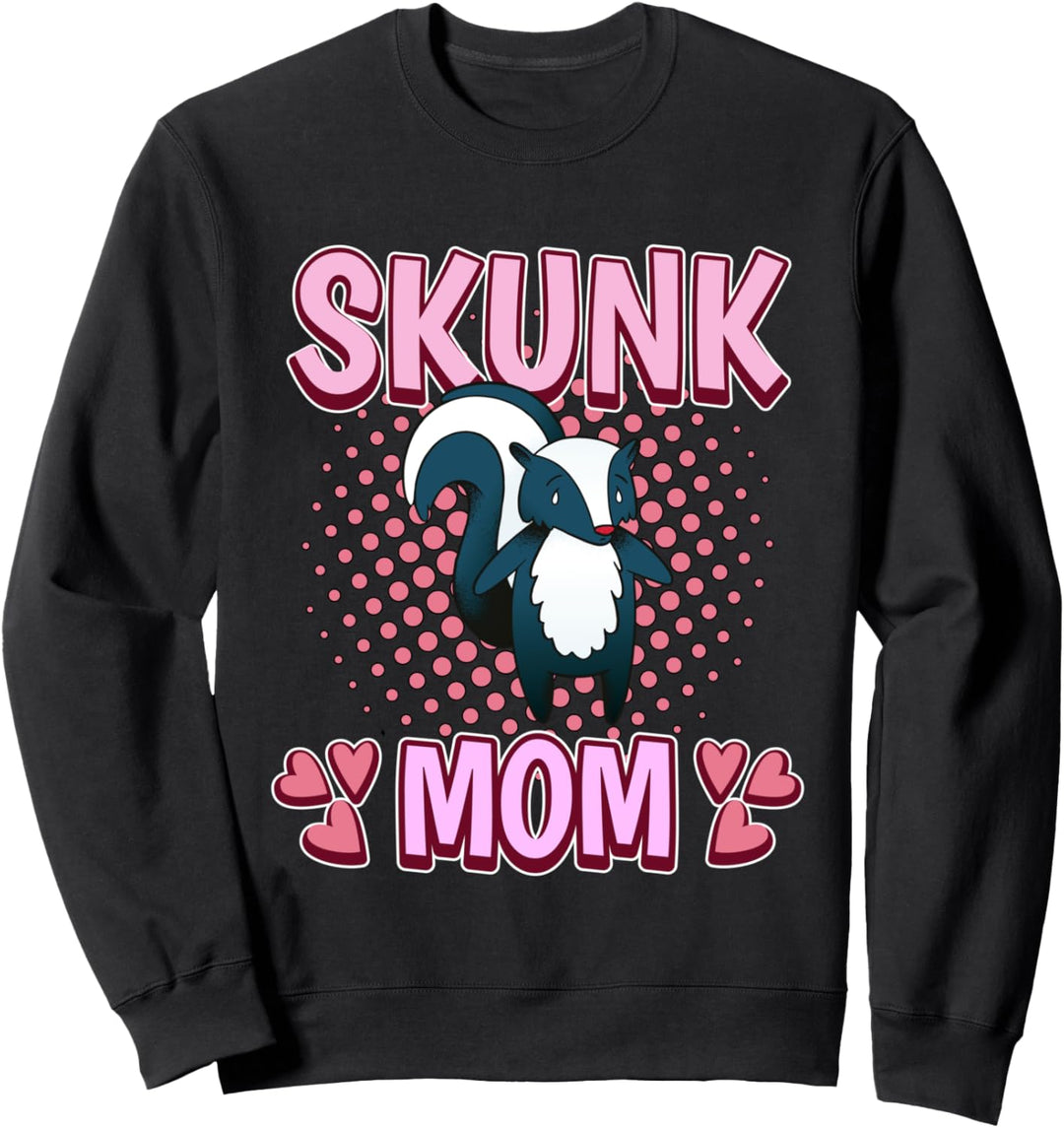 Damen Skunk Mom Mama Muttertag Stinktier Sweatshirt
