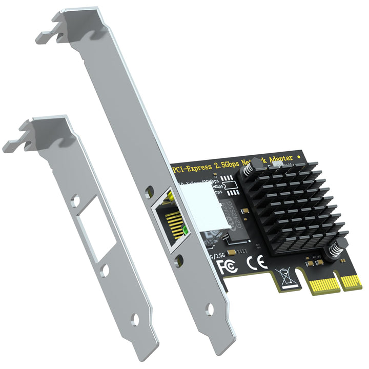GLOTRENDS LE8105 2.5Gbps PCIe Ethernet Netzwerkkarte, RTL8125BG Chip, RJ45 LAN Port, PCIe X1 Install