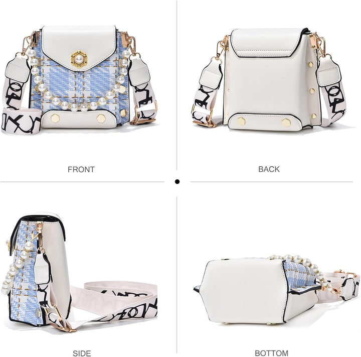 NICOLE & DORIS Süsse Handtaschen Damen Handytaschen Klein Umhängetasche PU Leder Mini Schultertasche