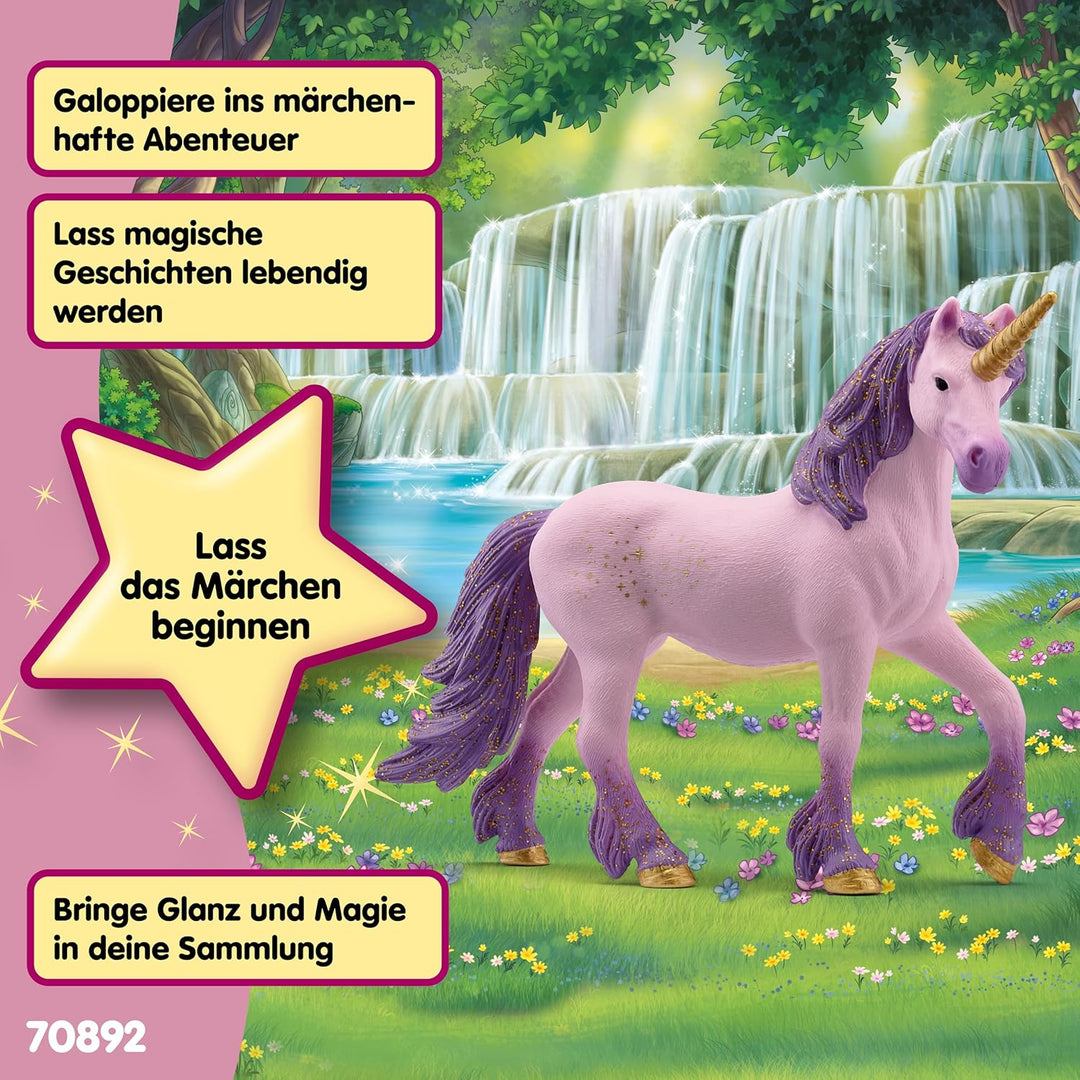 schleich BAYALA | Einhorn Stute Seraphina 70892 | detailgetreue Einhornfigur mit goldenen Sternchen