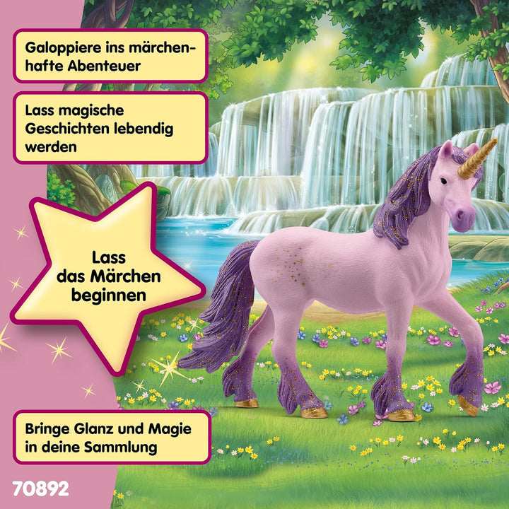 schleich BAYALA | Einhorn Stute Seraphina 70892 | detailgetreue Einhornfigur mit goldenen Sternchen