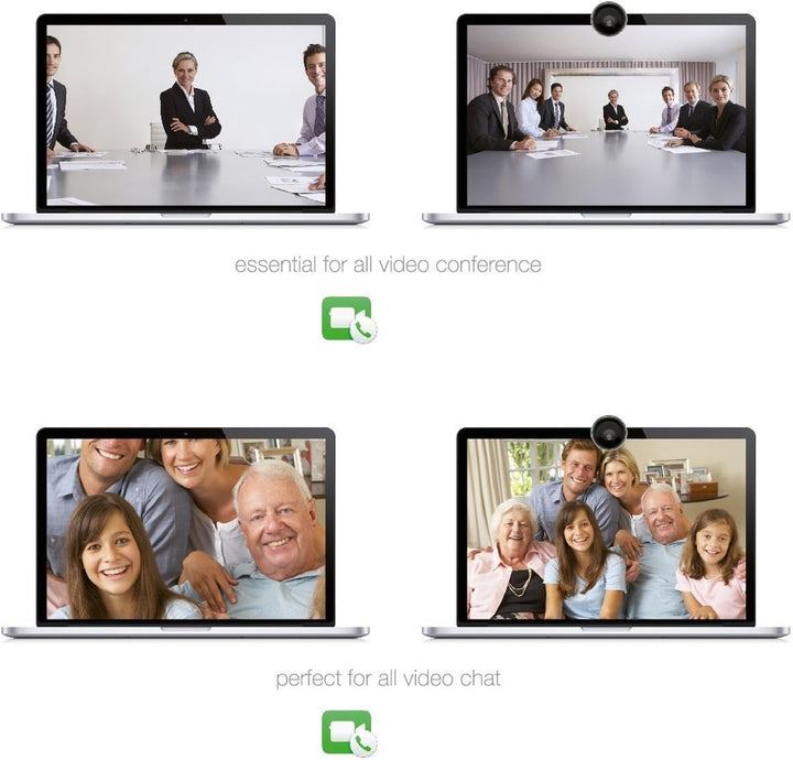 aiino SawHet - HD Ultra Weitwinkelobjektiv, Videokonferenz Objektiv, Kamera Linse, MacBook und iPad,