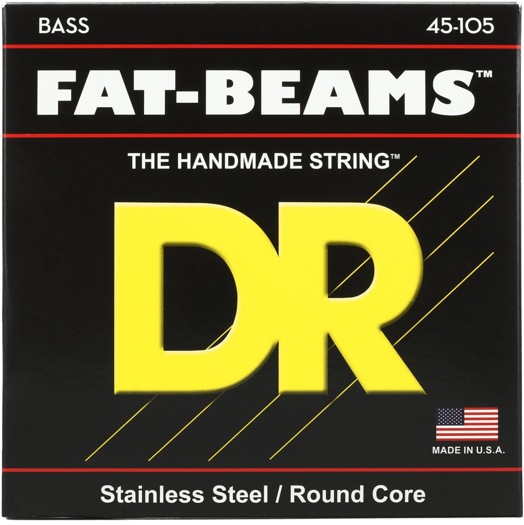 Dr FB-45 Strings fat-beams 45–105 Bass Gitarren Saiten Set Einzelbett FAT-BEAM™ - Basssaiten aus Ede