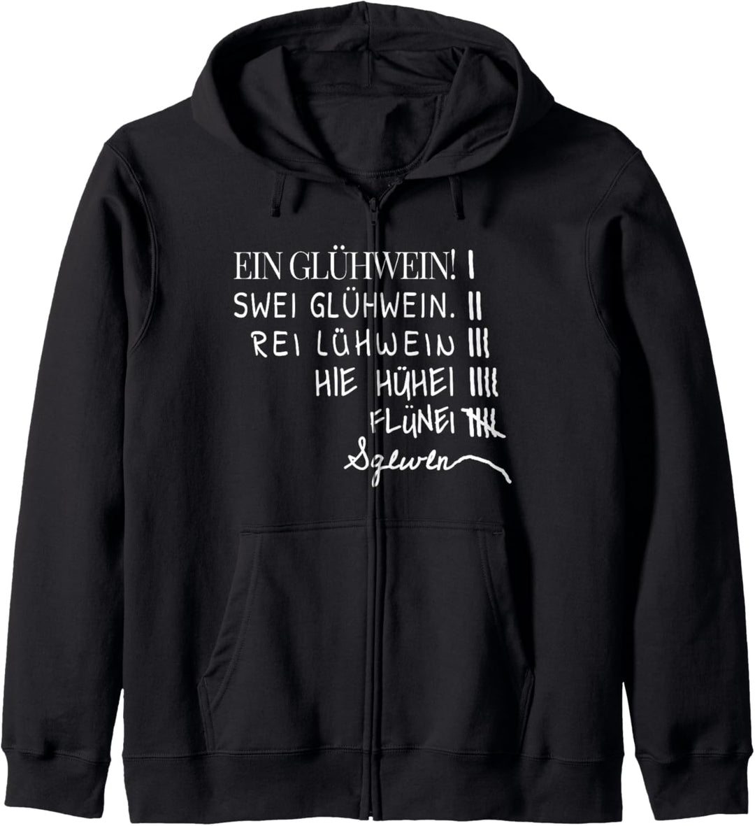 Witziges Glühwein Ein Swei Rei Weihnachtsfeier XMas Kapuzenjacke