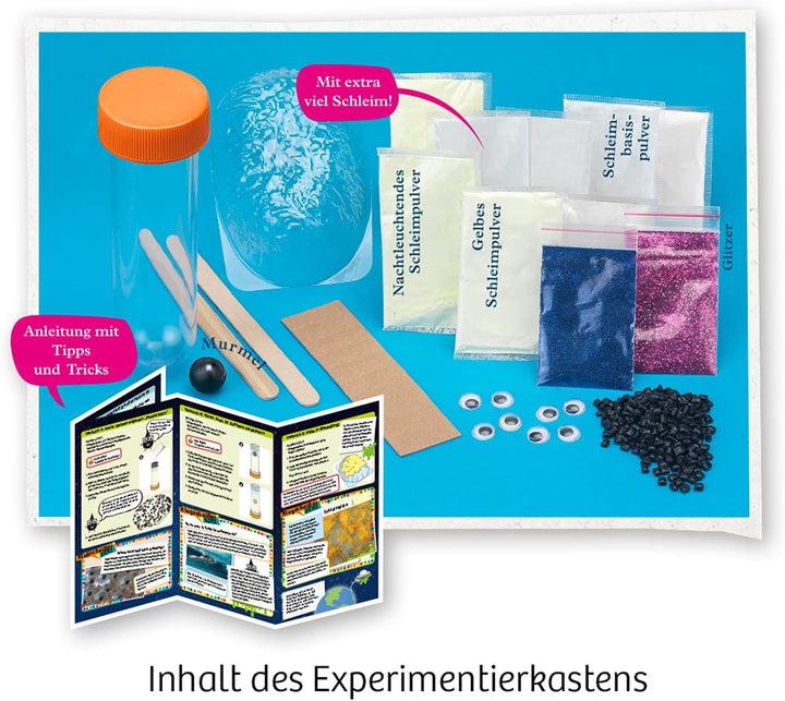 KOSMOS 654177 Fun Science - Schleim-Galaxie, Mixe fünf Verschiedene Schleim-Arten, Experimentierset