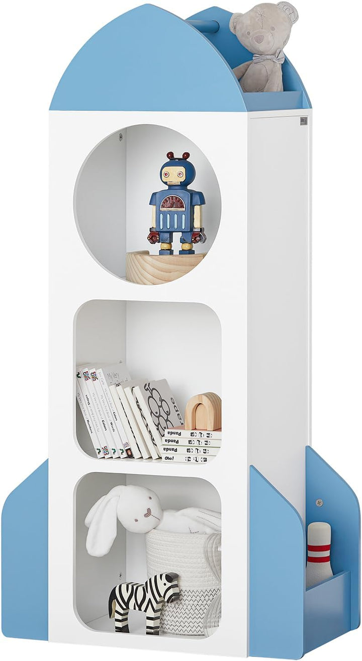 SoBuy KMB87-W Kinderregal Bücherregal Kinderzimmer Regal Aufbewahrungsregal für Kinder Kinderzimmer