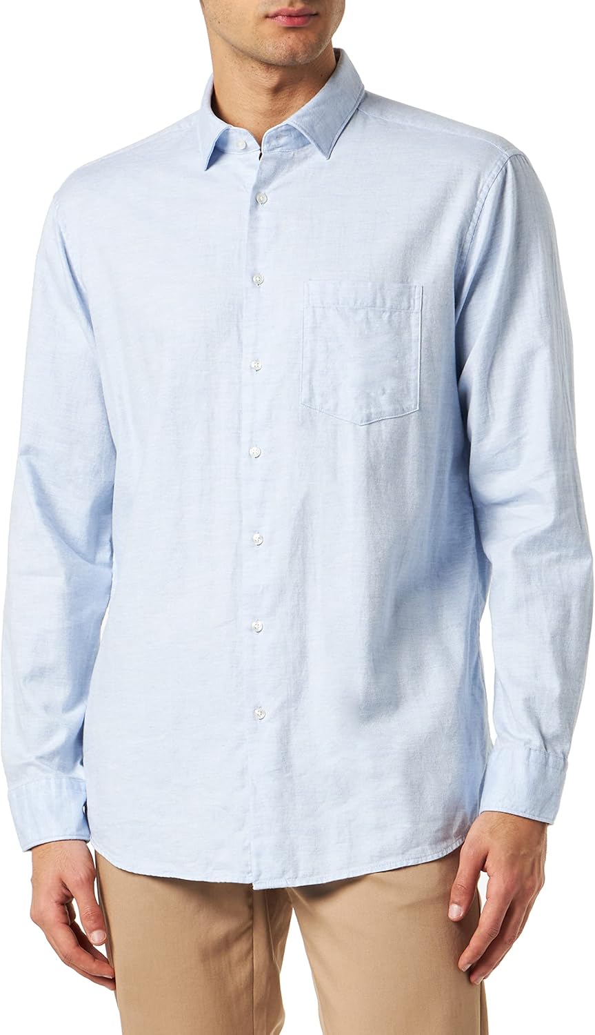 Seidensticker Herren Business Hemd - Bügelfreies Hemd mit geradem Schnitt - Regular Fit - Langarm -