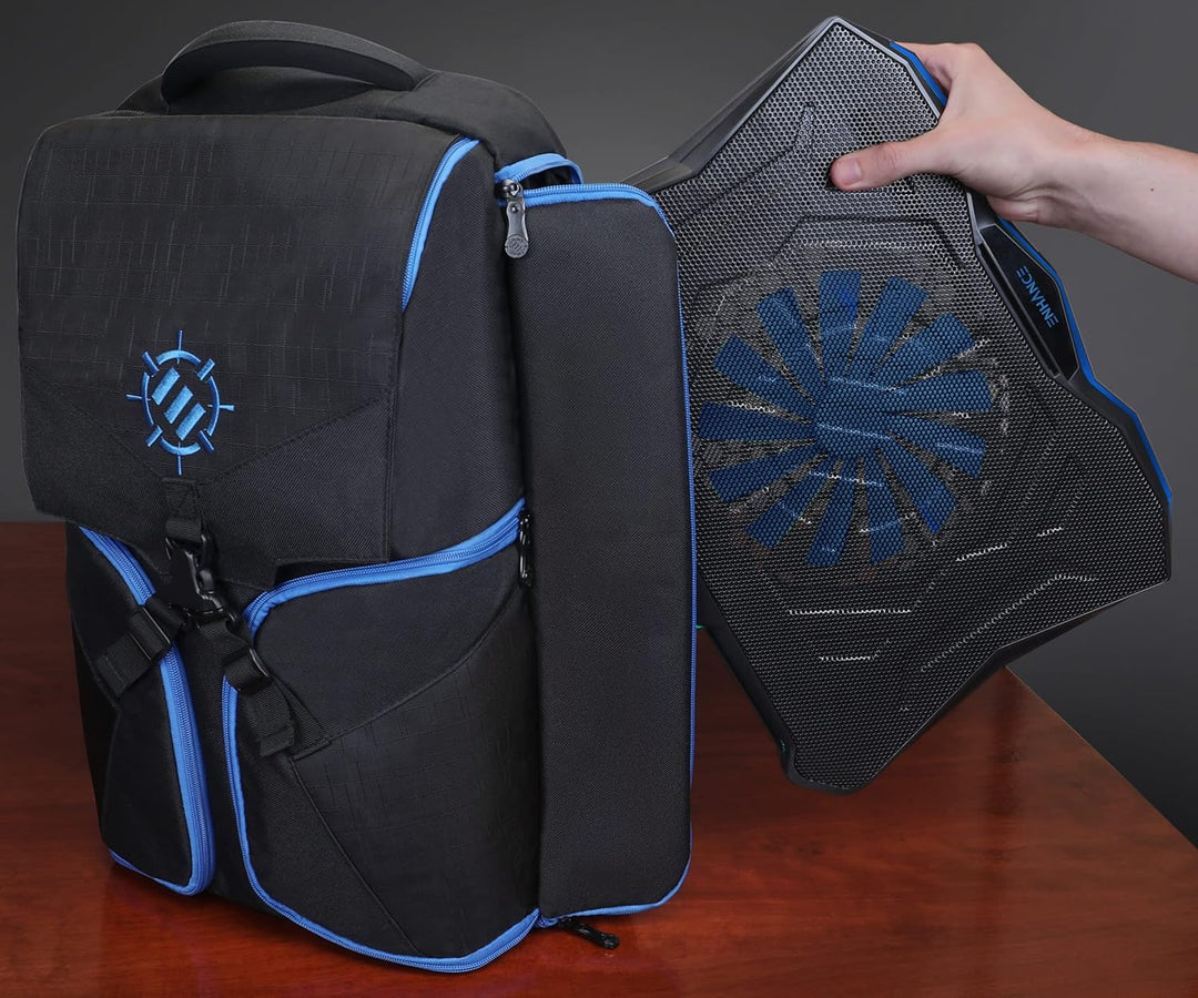 ENHANCE Gaming Laptop Kühlständer - Laptop Kühler mit 7 verstellbaren Höheneinstellungen & Dual USB