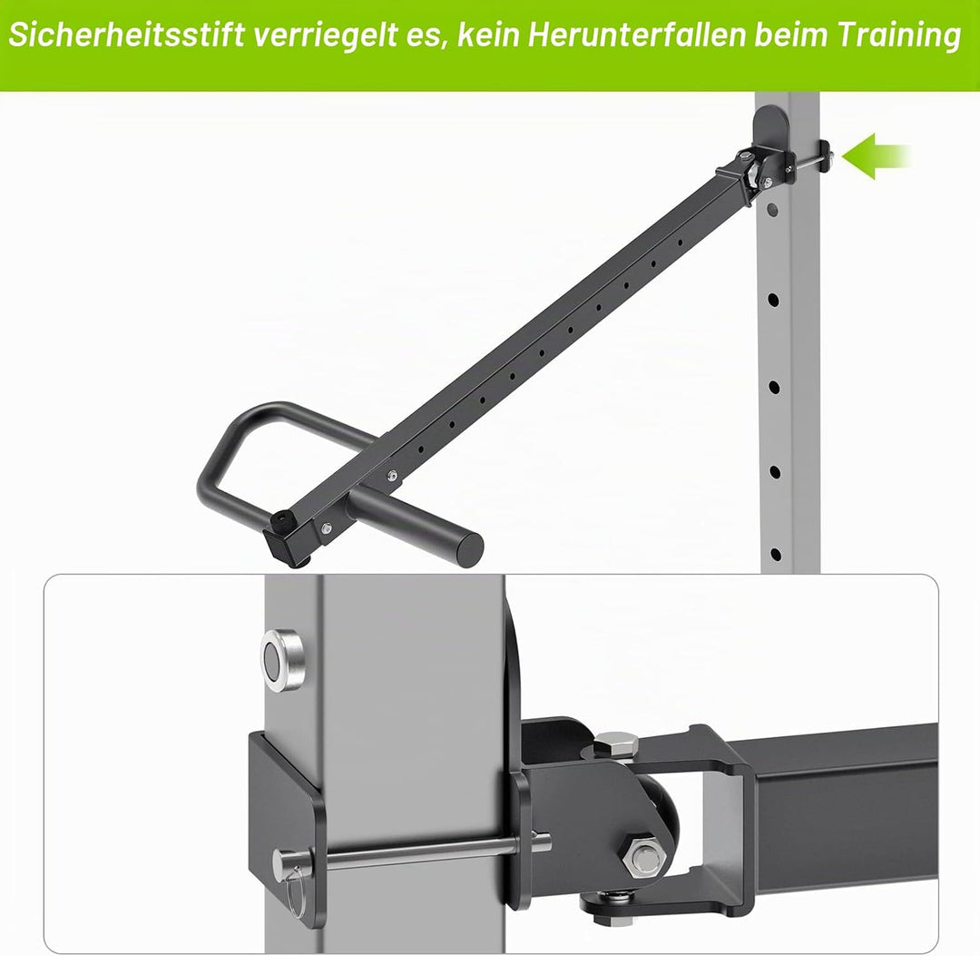 SELEWARE Multi Grip Dip-Stangenaufsatz für 2 x 2 oder 3 x 3 Zoll mit 1 oder 5/8 Zoll Loch Power Rack