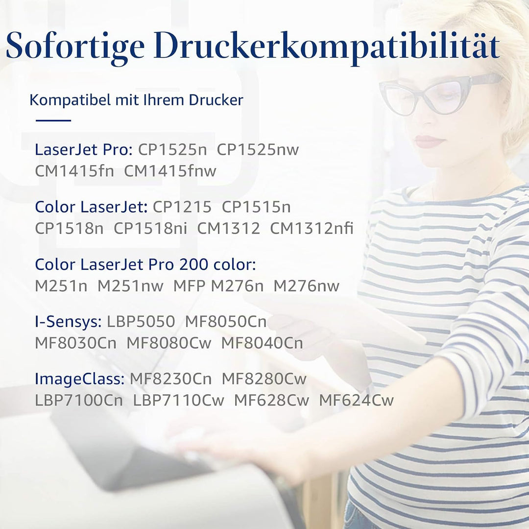 STAROVER Kompatible Tonerkartusche, Ersatz für HP 131X 131A CF210X CF210A für HP Laserjet M251nw M27
