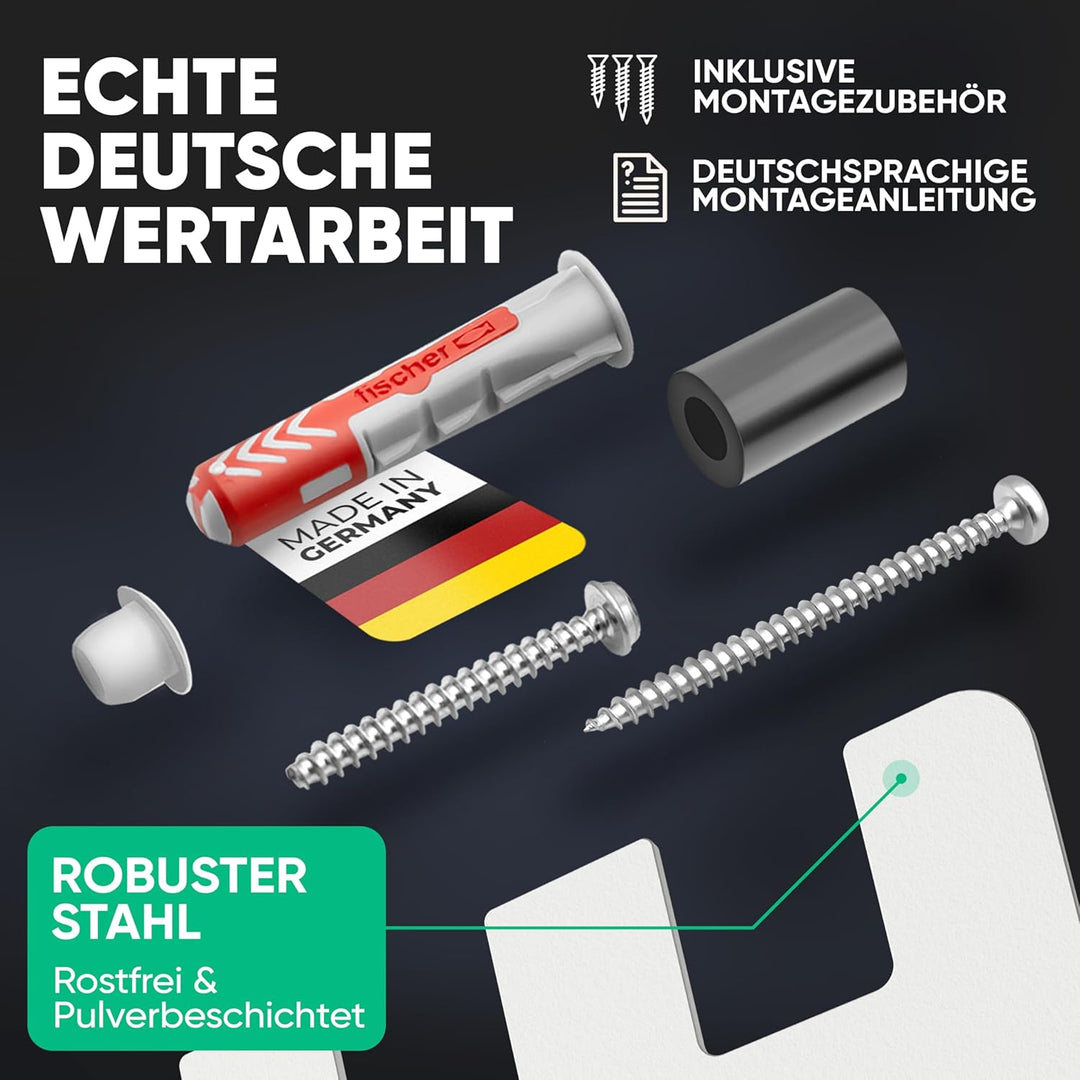 Adlerfokus Wandhalterung für Bosch Power-for-All Akkus &amp; Ladegeräte [Made in Germany] Bosch Akkuhalt