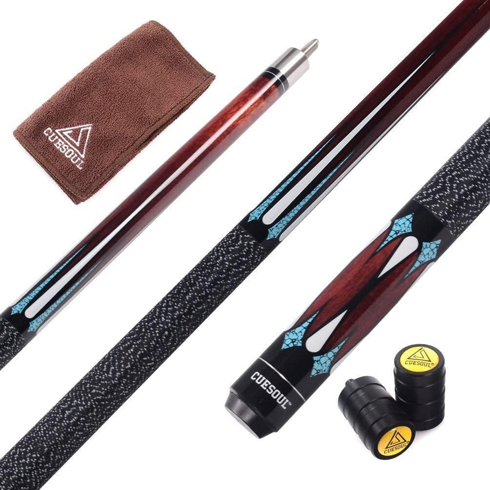 CUESOUL 58 Zoll 19 1/2 Oz Jointed Maple Billiard-Lache-Stichwort CSTB005U 11.5MM Queue Spitzen, CSTB