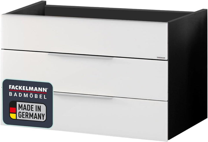 FACKELMANN Waschtischunterschrank KARA / Badschrank mit Soft-Close-System / Masse (B x H x T): ca. 8