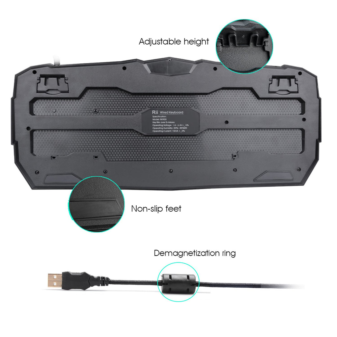 Gaming_Tastaturen RK900 (7 colori singoli)