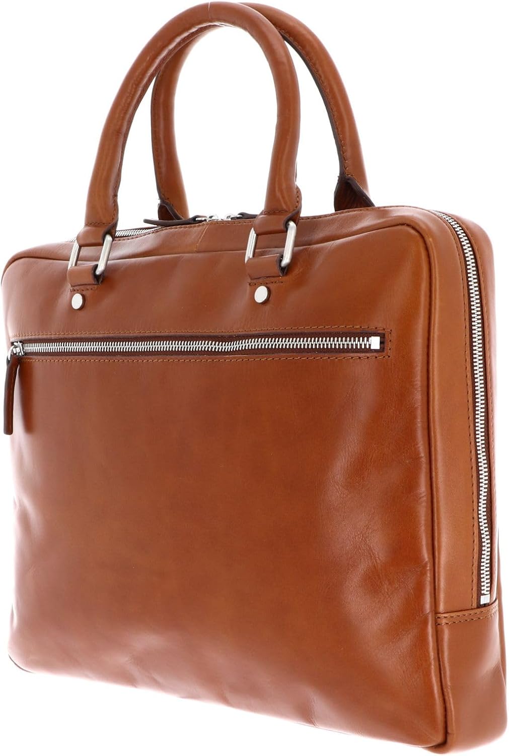 Leonhard Heyden Cambridge Aktentasche Leder 37 cm Laptopfach Cognac, Cognac
