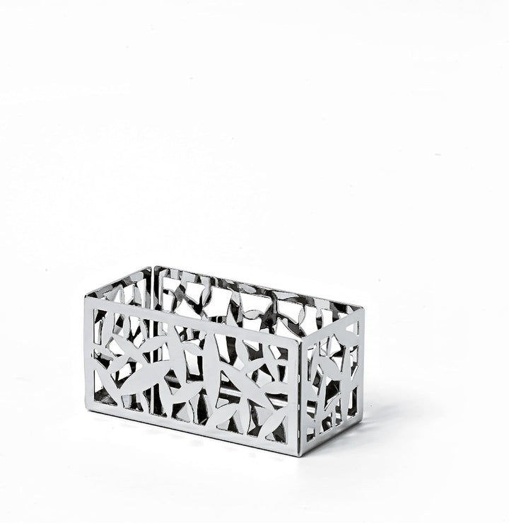Alessi Cactus. Tee/Zucker Tasche Halter (msa29), Silber