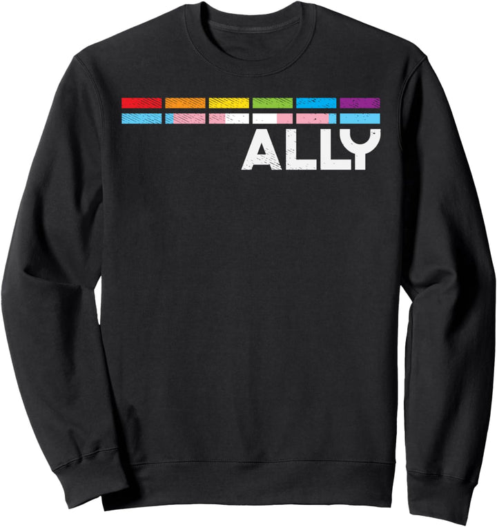 LGBT Transgender Ally Transsexual Trans Pride Flag Sweatshirt