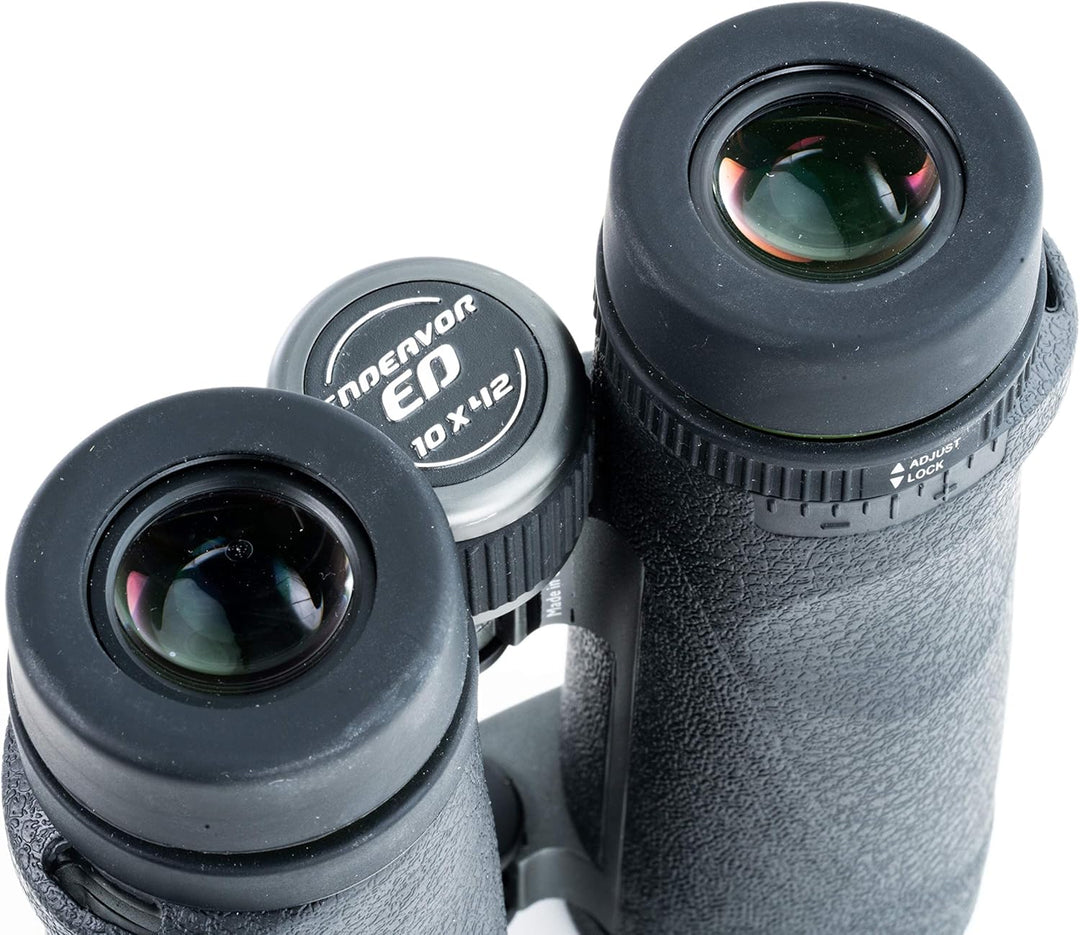 VANGUARD Endeavor ED 10x42 Fernglas, ED Glas, wasserdicht/beschlagsicher, Schwarz (Endeavor ED 1042)