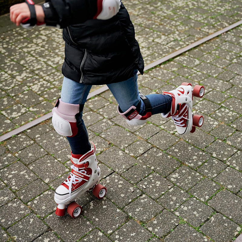 HUDORA Roller Skates, Sneaker für Kinder und Jugendliche - Grössenverstellbare Rollschuhe - Komforta