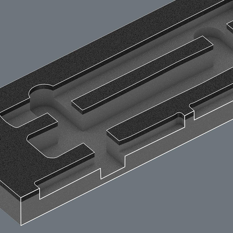 Wera 05150182001 9782 Schaumstoffeinlage, Hammer Set 1, 6-teilig 9782 Hammer Set 1, 9782 Hammer Set