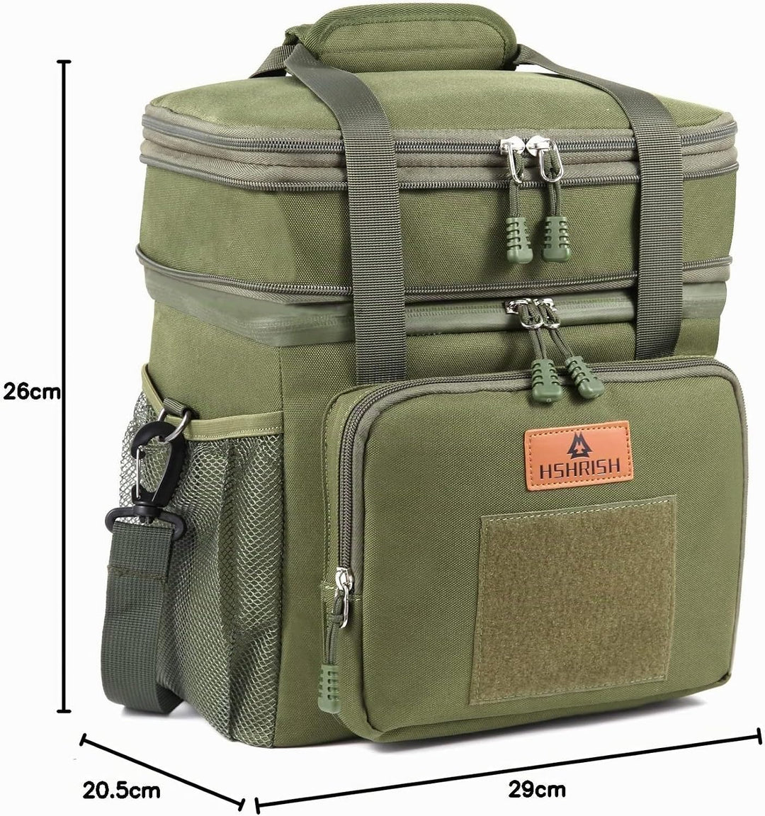 HSHRISH Lunchtasche, doppellagige isolierte grosse Kühltasche für Herren Erwachsene wasserdichte aus