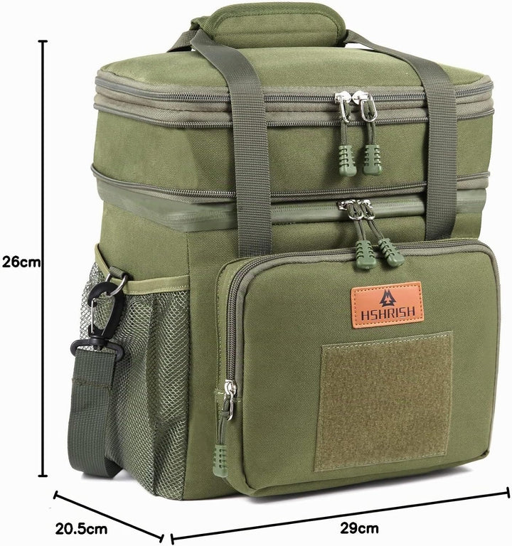 HSHRISH Lunchtasche, doppellagige isolierte grosse Kühltasche für Herren Erwachsene wasserdichte aus