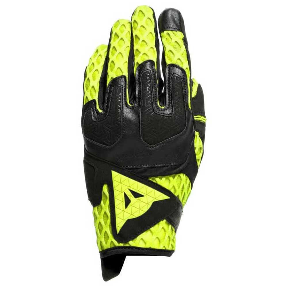 Dainese Unisex 1815944_620_xxl Motorradhandschuhe Sommer Textil, Schwarz/Fluo-Gelb, XXL EU